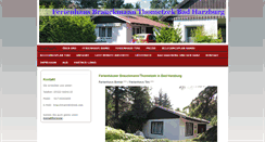Desktop Screenshot of ferienhaus-badharzburg.com